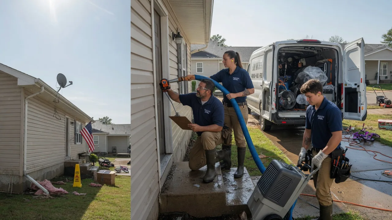 Ceiling Water Damage Restoration in Hunter, OK near me